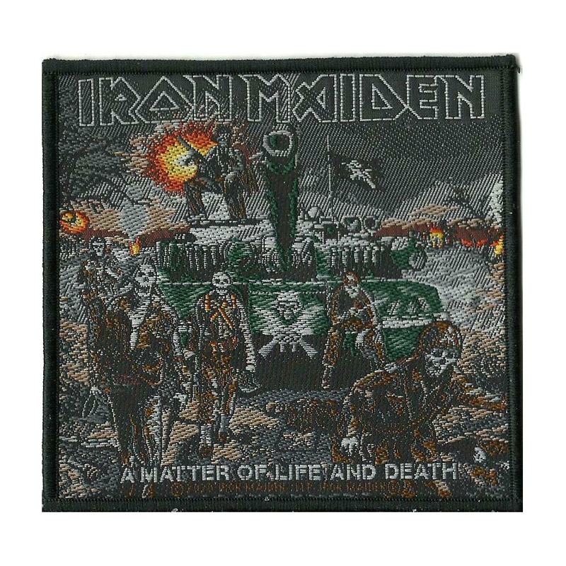IRON MAIDEN 官方原版 A Matter of Life and Death (Woven Patch)